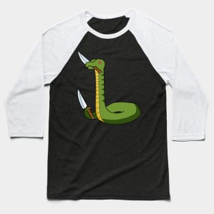 Double wielder , snake with knife! Baseball T-Shirt